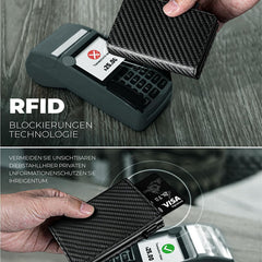 Ultra-Thin RFID-Blocking Leather Wallet - Brown