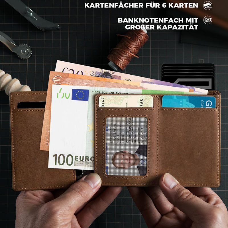 Open Tri-Fold Style of the Wallet