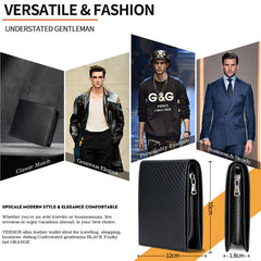 RFID blocking wallet for men - black design