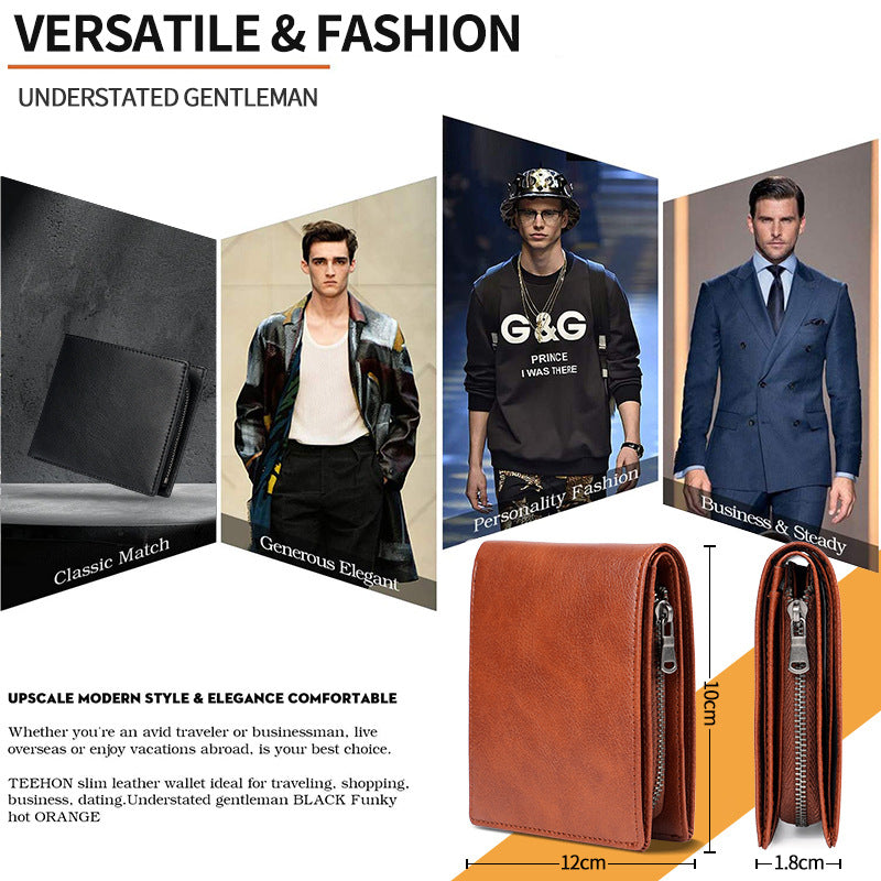 stylish synthetic leather wallet for men
