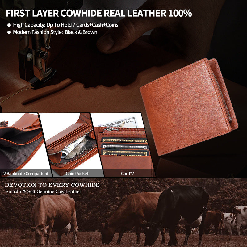 men's fashion wallet - different angles