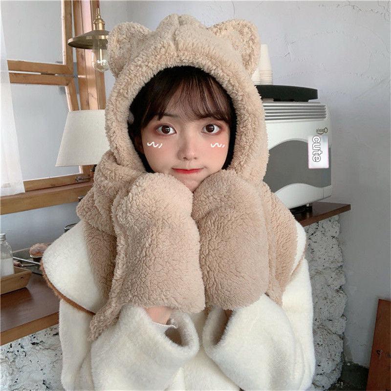 Fashionable winter hat worn in cold weather