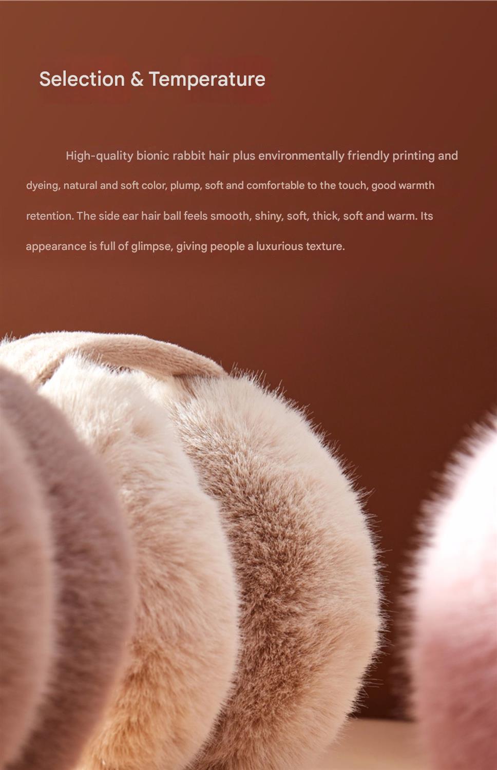 Pink stylish ear muffs for winter outing