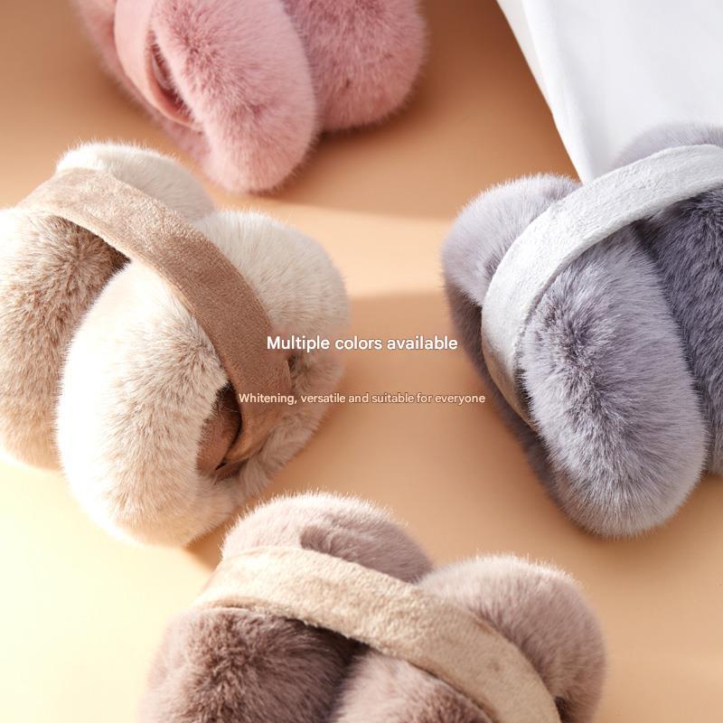 Brown warm ear muffs for winter fashion