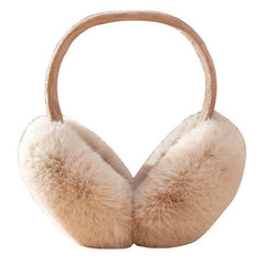Beige ear covers for cozy warmth