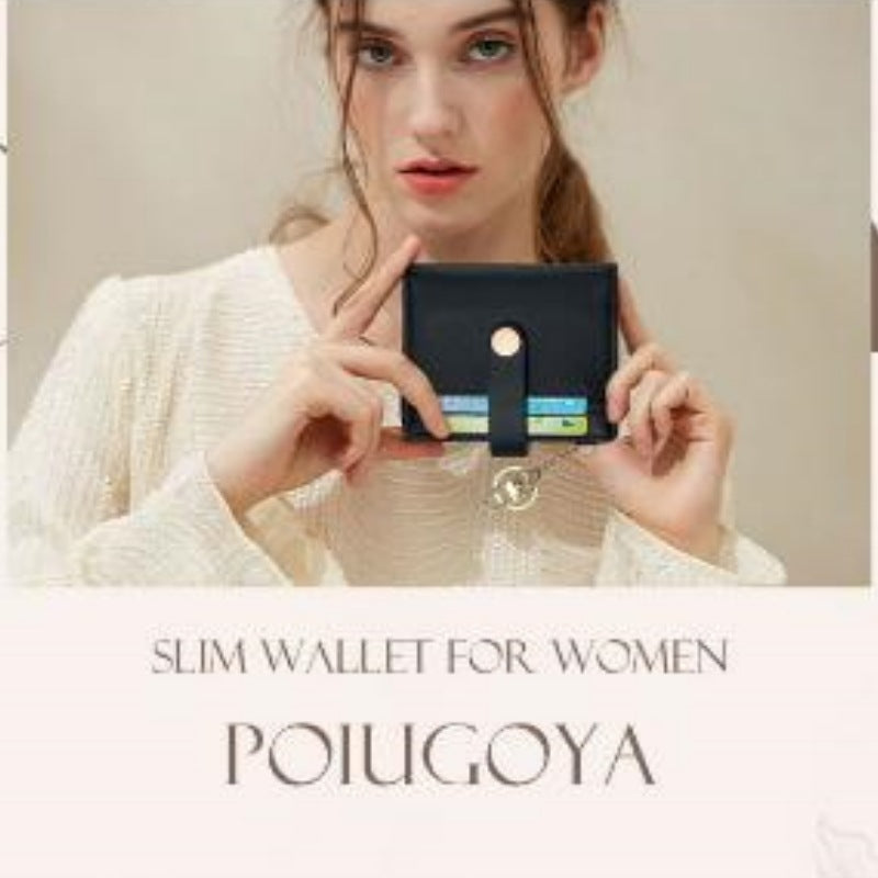 Stylish women's PU wallet in brown