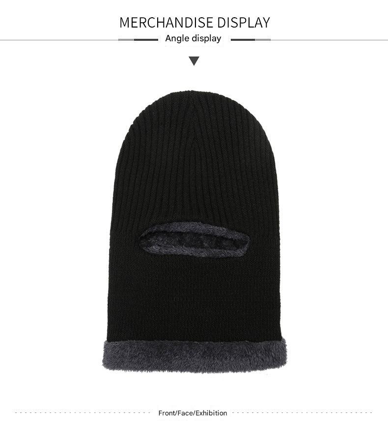Men's winter fleece knit cap in gray