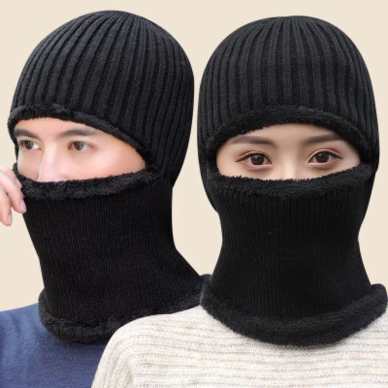 Men's winter fleece knit cap in gray
