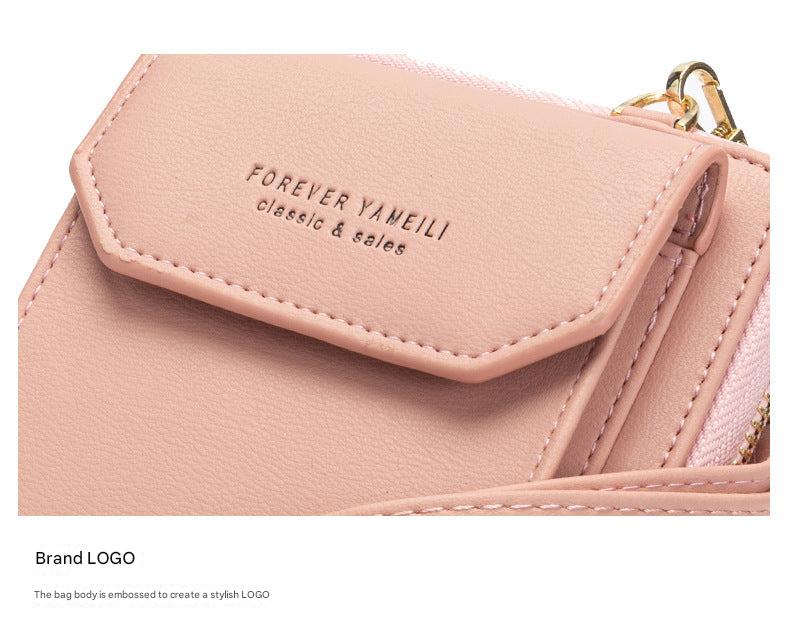 Light pink fashionable purse for daily use