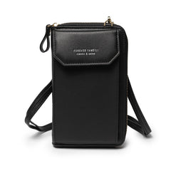 Zipper closure details of the crossbody bag
