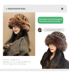 trendy plush hat for women in grey - image 6