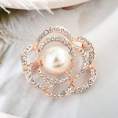 Elegant brooch placed on a table setting