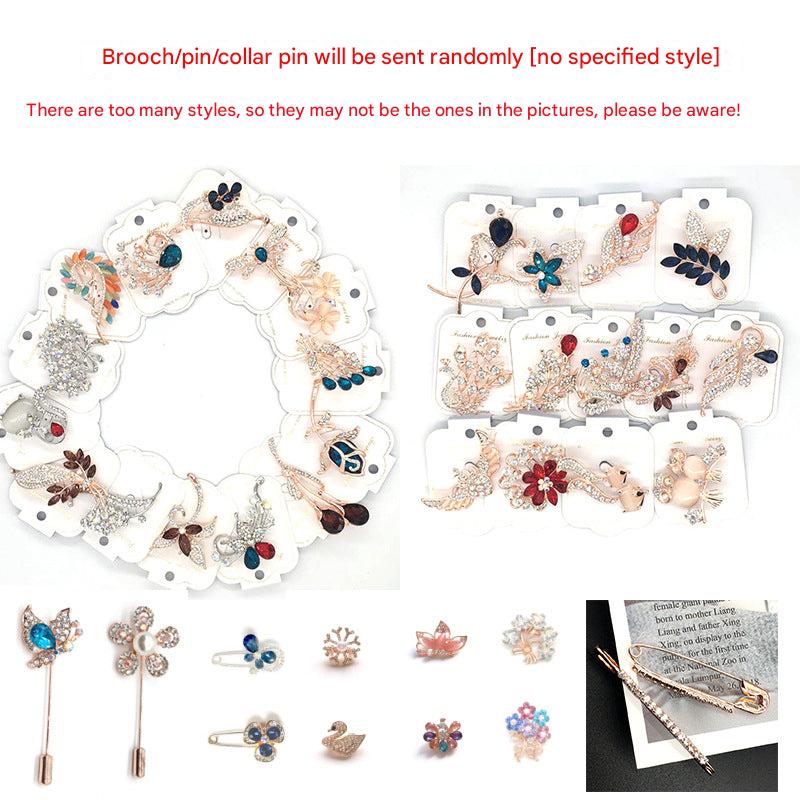 Chic brooch pinned on a stylish blouse