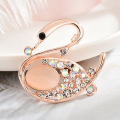 Trendy heart-shaped brooch showcased elegantly