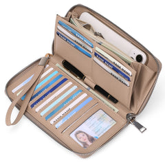 multicoloured RFID wallet for women