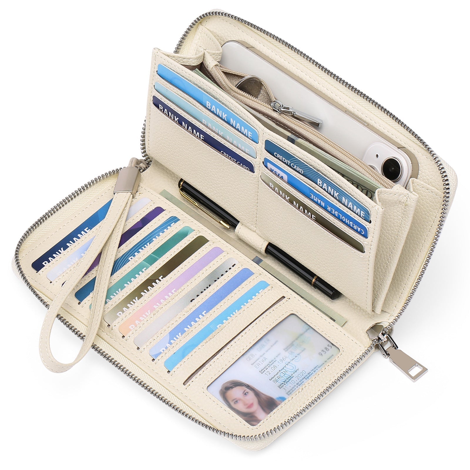 close-up of RFID protection wallet