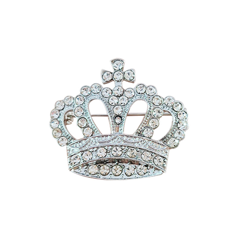 Duo of crown brooches for couples