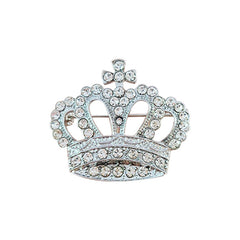 Duo of crown brooches for couples