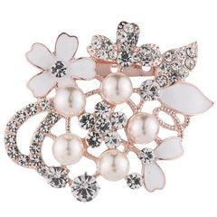decorative brooch on a handbag
