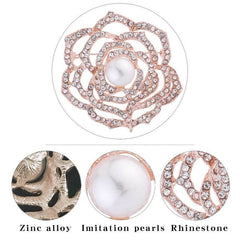 brooch worn by model showcasing style
