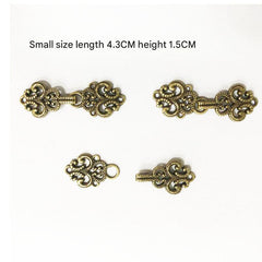 Clasp fastening on a Hanfu dress