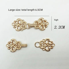 Stylish metal clasps for Hanfu