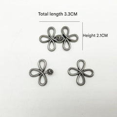 Metal clasp in antique bronze