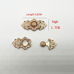 Clasp fastening on a Hanfu dress