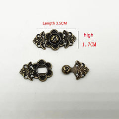 Antique bronze clasp detail