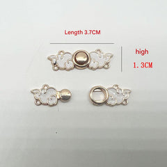 Stylish clasp displayed on costume