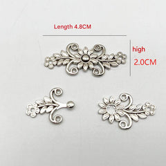 Metal clasp installation on clothing