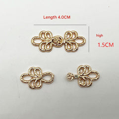 Stylish clasp displayed on costume