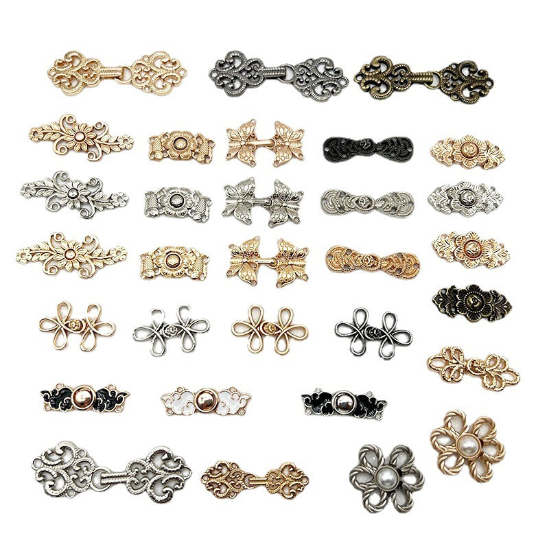 Stylish clasp displayed on costume