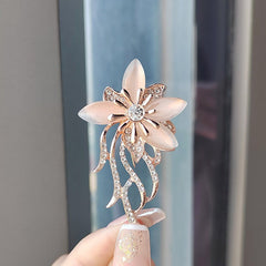Elegant pin posing on a jacket