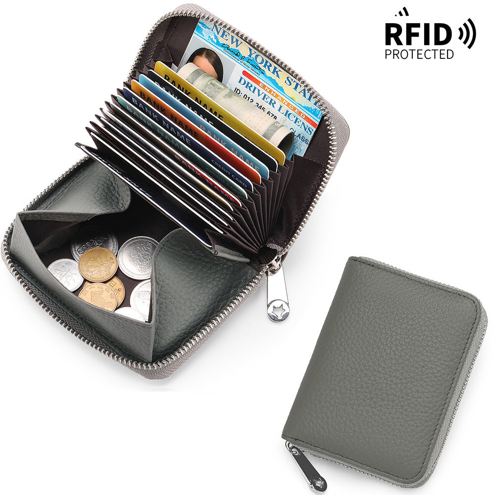 water resistant leather wallet displayed outdoors