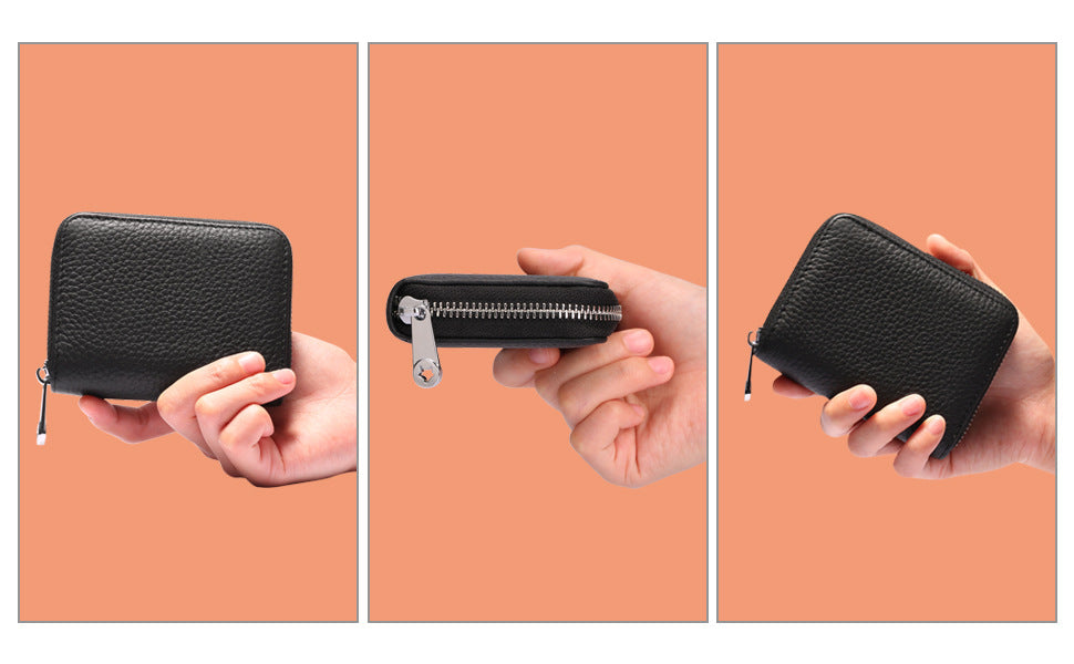 fashionable beige leather wallet for everyday use