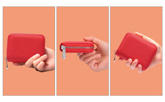 elegant and secure women's leather card holder