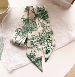 vintage satin headband close-up