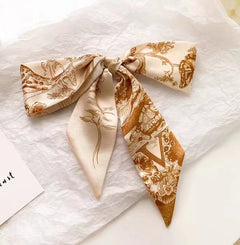 vintage satin headband close-up