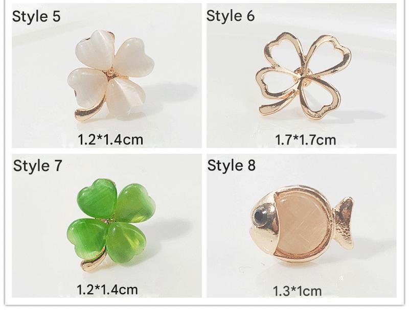 Stylish alloy brooch with floral details