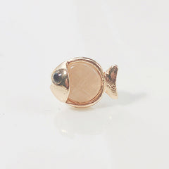 Clover leaf brooch shining in the light