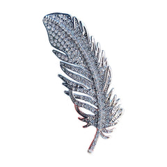 feather designer pin highlighting fashion appeal