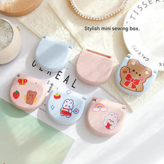 Multi-Functional Travel Sewing Kit in pink and blue