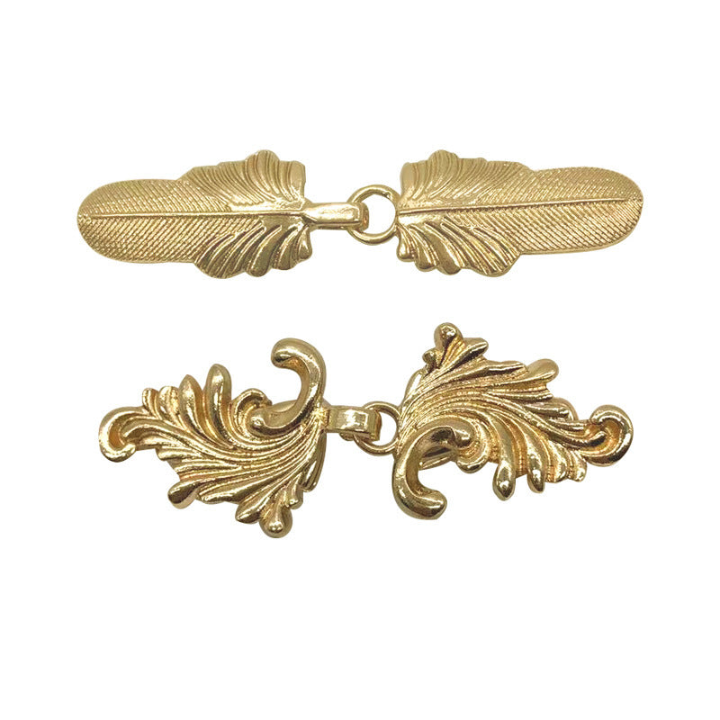 Different colours of women's scarf clips