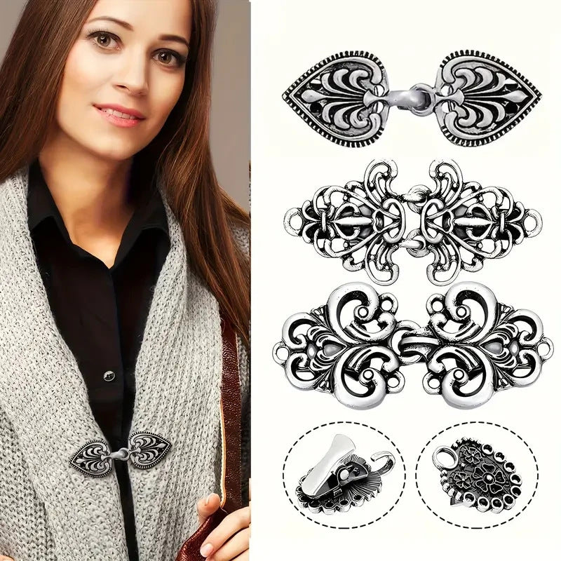 Scarf clip showcasing lightweight design