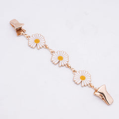 elegant vintage brooch scarf clip with rhinestones