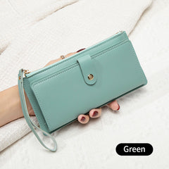 Stylish women's wallet in lilac with multiple card slots