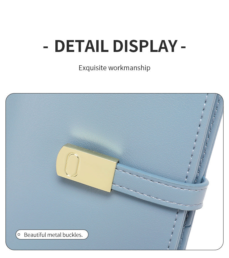 Trendy women's wallet design in various colours