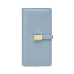 Gray slim wallet for women with RFID technology
