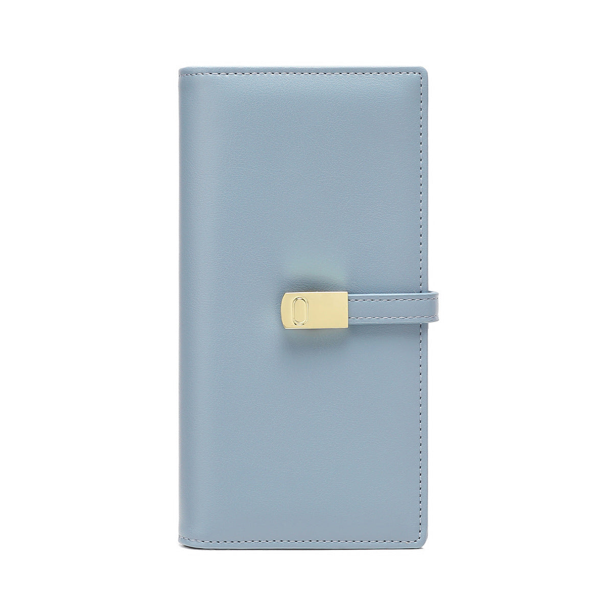 Gray slim wallet for women with RFID technology